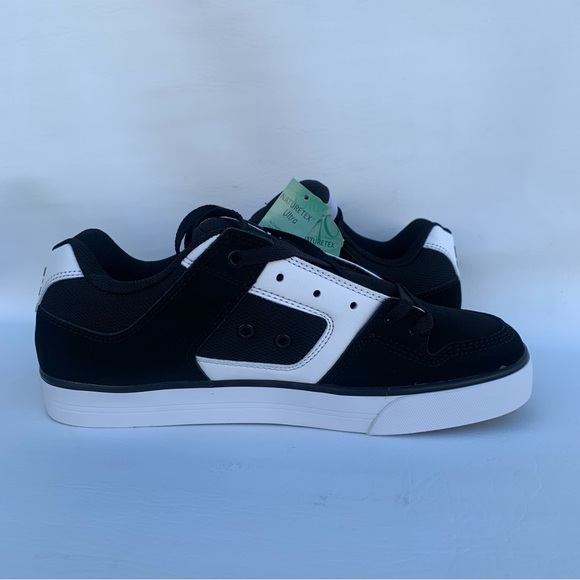 New DC shoes Men’s PURE  Black/ White/ GUM (BW6) Size 9  300660 - Picture 3 of 15